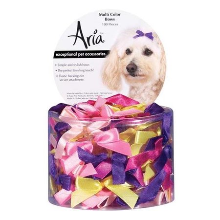 ARIA Aria DT161 99 Aria 3/8 In Multi-Color Bow Canister 100/Pcs DT161 99